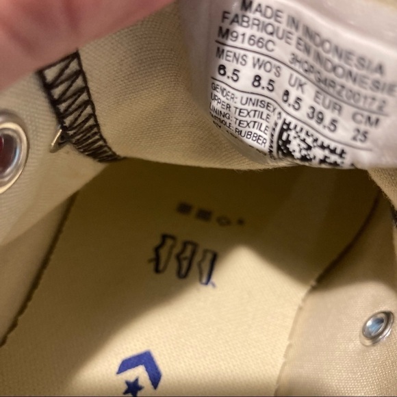 CONVERSE All Star Sz  8.5 Bilingual Awesome Team Laces Sneakers NWOT - Picture 8 of 12